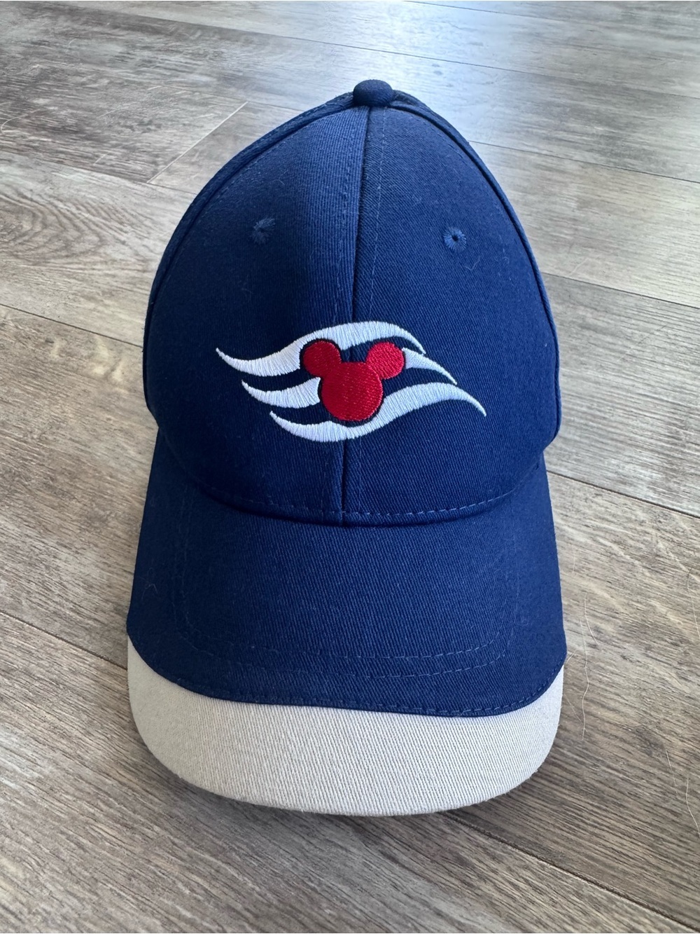 Disney Navy Baseball Cap with Red Mickey Logo